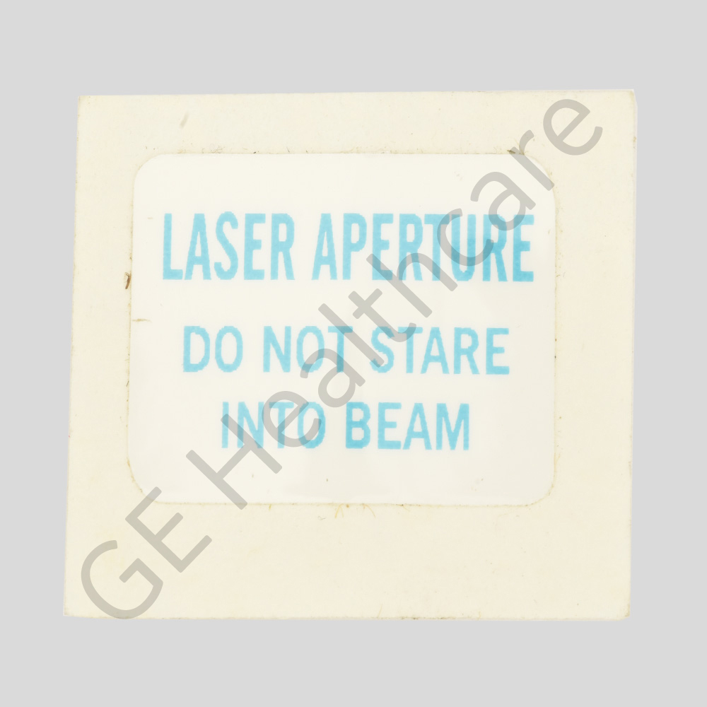 LASER APERTURE, DONT STARE INTO BEAM ADHESIVE BACKED LASER APERTURE, DONT STARE INTO BEAM ADHESIVE BACKED