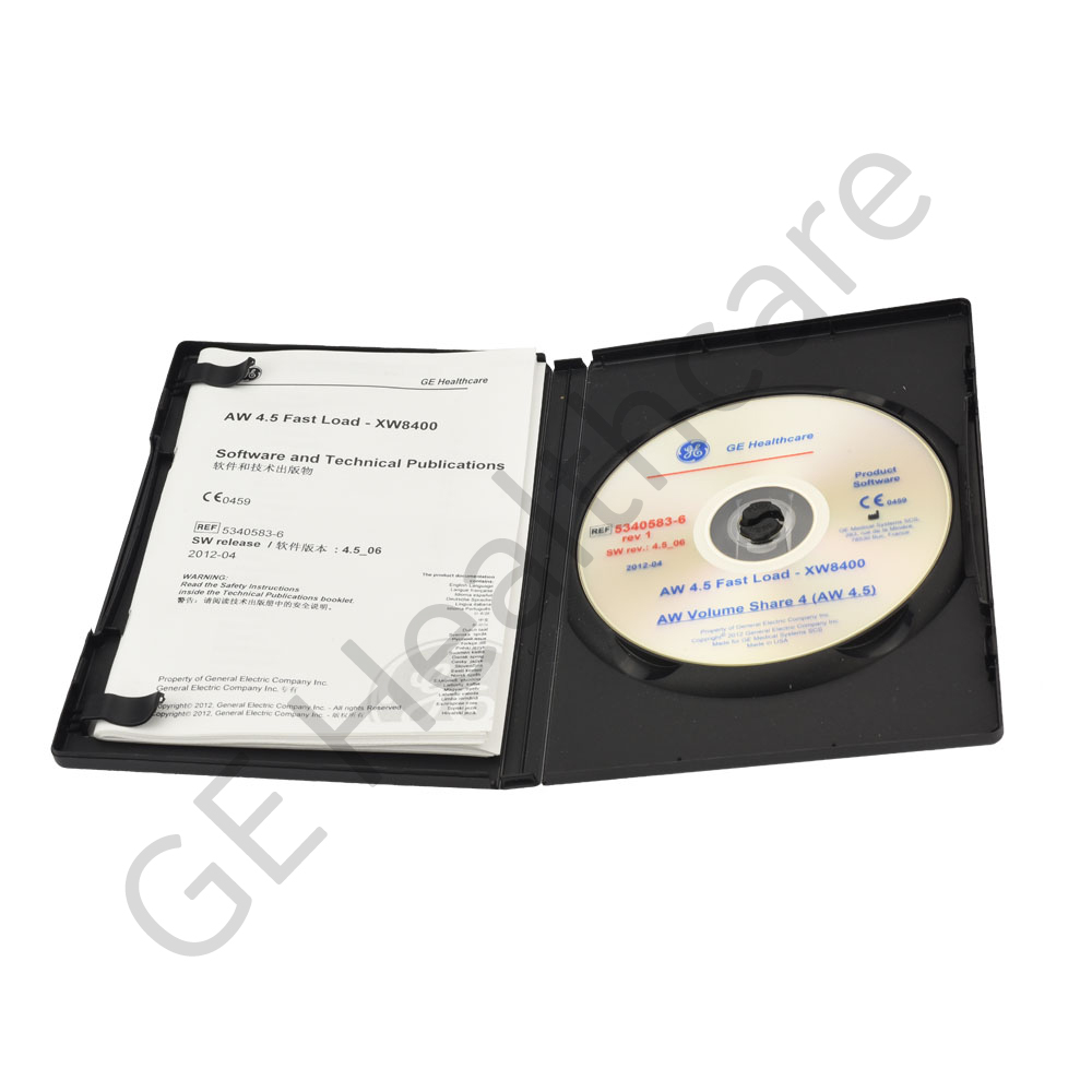 Advantage Workstation (AW) 4.5 Fast Load DVD Xw8600 5340583-6 Advantage Workstation (AW) 4.5 Fast Load DVD Xw8600 5340583-6