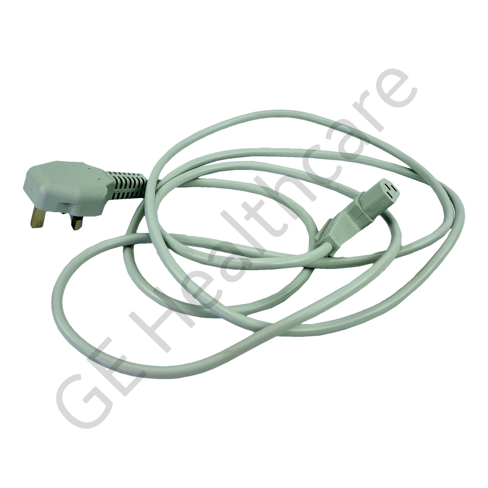Power Cord UK Right Light Gray Power Cord UK Right Light Gray
